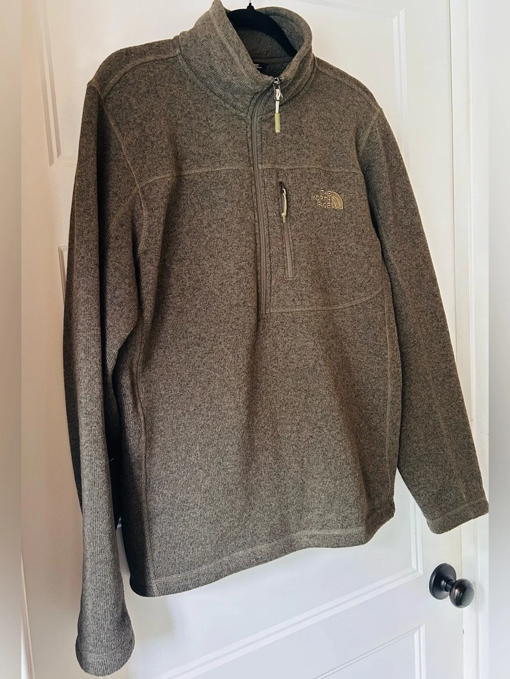 The North Face Green Gordon Lyons 1/4 Zip Pullover Fleece Pullover M Gorpcore
